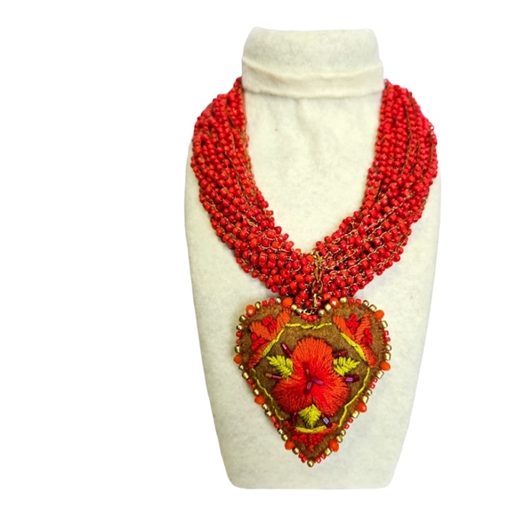 Handmade Mexican Necklace - Picture 1 of 7